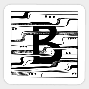 B Sticker